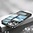 Carcasa Bumper Lujo Marco de Metal y Plastico Funda QC2 para Apple iPhone 12 Pro
