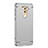Carcasa Bumper Lujo Marco de Metal y Plastico M02 para Huawei Honor 6X Pro Plata