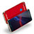 Carcasa Bumper Lujo Marco de Metal y Plastico para Huawei P8 Lite (2017) Rojo