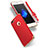 Carcasa Bumper Lujo Marco de Metal y Plastico R01 para Apple iPhone 8 Plus Rojo