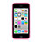 Carcasa Bumper Silicona Transparente Mate para Apple iPhone 5C Rosa