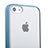 Carcasa Bumper Silicona Transparente Mate T01 para Apple iPhone 5C Azul Cielo