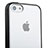 Carcasa Bumper Silicona Transparente Mate T01 para Apple iPhone 5C Negro