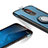 Carcasa Bumper Silicona y Plastico Mate con Anillo de dedo Soporte para Huawei G10 Azul