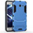 Carcasa Bumper Silicona y Plastico Mate con Soporte para Samsung Galaxy J5 (2017) Version Americaine Azul