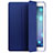 Carcasa de Cuero Cartera con Soporte L01 para Apple iPad 4 Azul