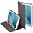 Carcasa de Cuero Cartera con Soporte L01 para Apple iPad Mini 2 Negro