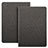 Carcasa de Cuero Cartera con Soporte L01 para Apple iPad Mini 3 Negro