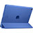 Carcasa de Cuero Cartera con Soporte L01 para Apple New iPad 9.7 (2017) Azul