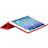 Carcasa de Cuero Cartera con Soporte L01 para Apple New iPad 9.7 (2017) Rojo