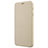 Carcasa de Cuero Cartera con Soporte L01 para Samsung Galaxy C8 C710F Oro