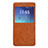 Carcasa de Cuero Cartera con Soporte L01 para Samsung Galaxy Note 5 N9200 N920 N920F Marron