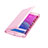 Carcasa de Cuero Cartera con Soporte L01 para Samsung Galaxy Note Edge SM-N915F Rosa