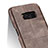Carcasa de Cuero Cartera con Soporte L03 para Samsung Galaxy S8 Plus Marron