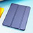 Carcasa de Cuero Cartera con Soporte L03 para Xiaomi Mi Pad 3 Azul