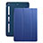 Carcasa de Cuero Cartera con Soporte L05 para Apple iPad Mini 2 Azul