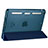 Carcasa de Cuero Cartera con Soporte L05 para Apple iPad Mini 2 Azul