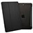 Carcasa de Cuero Cartera con Soporte L05 para Apple iPad Mini 2 Negro