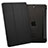 Carcasa de Cuero Cartera con Soporte L05 para Apple iPad Mini Negro