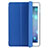 Carcasa de Cuero Cartera con Soporte L06 para Apple iPad Mini 3 Azul