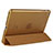 Carcasa de Cuero Cartera con Soporte L06 para Apple iPad Mini 3 Marron