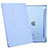 Carcasa de Cuero Cartera con Soporte L06 para Apple iPad Mini 4 Azul Cielo