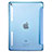 Carcasa de Cuero Cartera con Soporte L06 para Apple iPad Mini 4 Azul Cielo