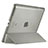 Carcasa de Cuero Cartera con Soporte para Apple iPad 2 Gris
