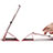 Carcasa de Cuero Cartera con Soporte para Apple iPad Mini 2 Oro Rosa