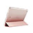 Carcasa de Cuero Cartera con Soporte para Apple iPad Mini 2 Oro Rosa