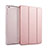 Carcasa de Cuero Cartera con Soporte para Apple iPad Mini 3 Oro Rosa