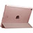 Carcasa de Cuero Cartera con Soporte para Apple New iPad 9.7 (2017) Oro Rosa