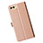 Carcasa de Cuero Cartera con Soporte para Huawei Honor View 10 Oro Rosa