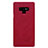 Carcasa de Cuero Cartera con Soporte para Samsung Galaxy Note 9 Rojo