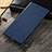 Carcasa de Cuero Cartera con Soporte para Sony Xperia XZ Azul