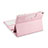 Carcasa de Cuero Cartera con Teclado L01 para Huawei MediaPad M3 Lite 10.1 BAH-W09 Rosa