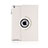 Carcasa de Cuero Giratoria con Soporte para Apple iPad 3 Blanco