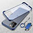 Carcasa Dura Cristal Plastico Funda Rigida Transparente con Magnetico Anillo de dedo Soporte para Apple iPhone 14 Pro