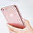 Carcasa Dura Cristal Plastico Rigida Transparente para Apple iPhone 6 Rosa