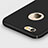 Carcasa Dura Plastico Rigida Mate con Agujero y Anillo de dedo Soporte para Apple iPhone 6S Plus Negro