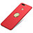 Carcasa Dura Plastico Rigida Mate con Anillo de dedo Soporte A02 para Huawei Honor V9 Rojo