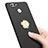 Carcasa Dura Plastico Rigida Mate con Anillo de dedo Soporte A02 para Huawei Nova 2 Plus Negro