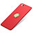 Carcasa Dura Plastico Rigida Mate con Anillo de dedo Soporte A02 para Xiaomi Mi 5C Rojo
