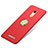 Carcasa Dura Plastico Rigida Mate con Anillo de dedo Soporte A02 para Xiaomi Redmi Note 3 MediaTek Rojo