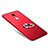 Carcasa Dura Plastico Rigida Mate con Anillo de dedo Soporte A02 para Xiaomi Redmi Note 4X Rojo