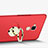 Carcasa Dura Plastico Rigida Mate con Anillo de dedo Soporte A04 para Huawei GR5 Mini Rojo