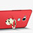 Carcasa Dura Plastico Rigida Mate con Anillo de dedo Soporte A04 para Huawei Mate 7 Rojo