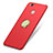Carcasa Dura Plastico Rigida Mate con Anillo de dedo Soporte para Huawei G9 Lite Rojo