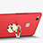 Carcasa Dura Plastico Rigida Mate con Anillo de dedo Soporte para Huawei G9 Lite Rojo