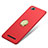 Carcasa Dura Plastico Rigida Mate con Anillo de dedo Soporte para Xiaomi Mi 4C Rojo